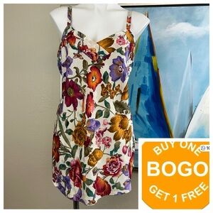 Vintage 1990s Escapades Chemise Slip Dress Made in USA size med